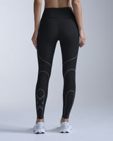 Light Speed Kinesis Hi-Rise Compression Tights, Black/Black