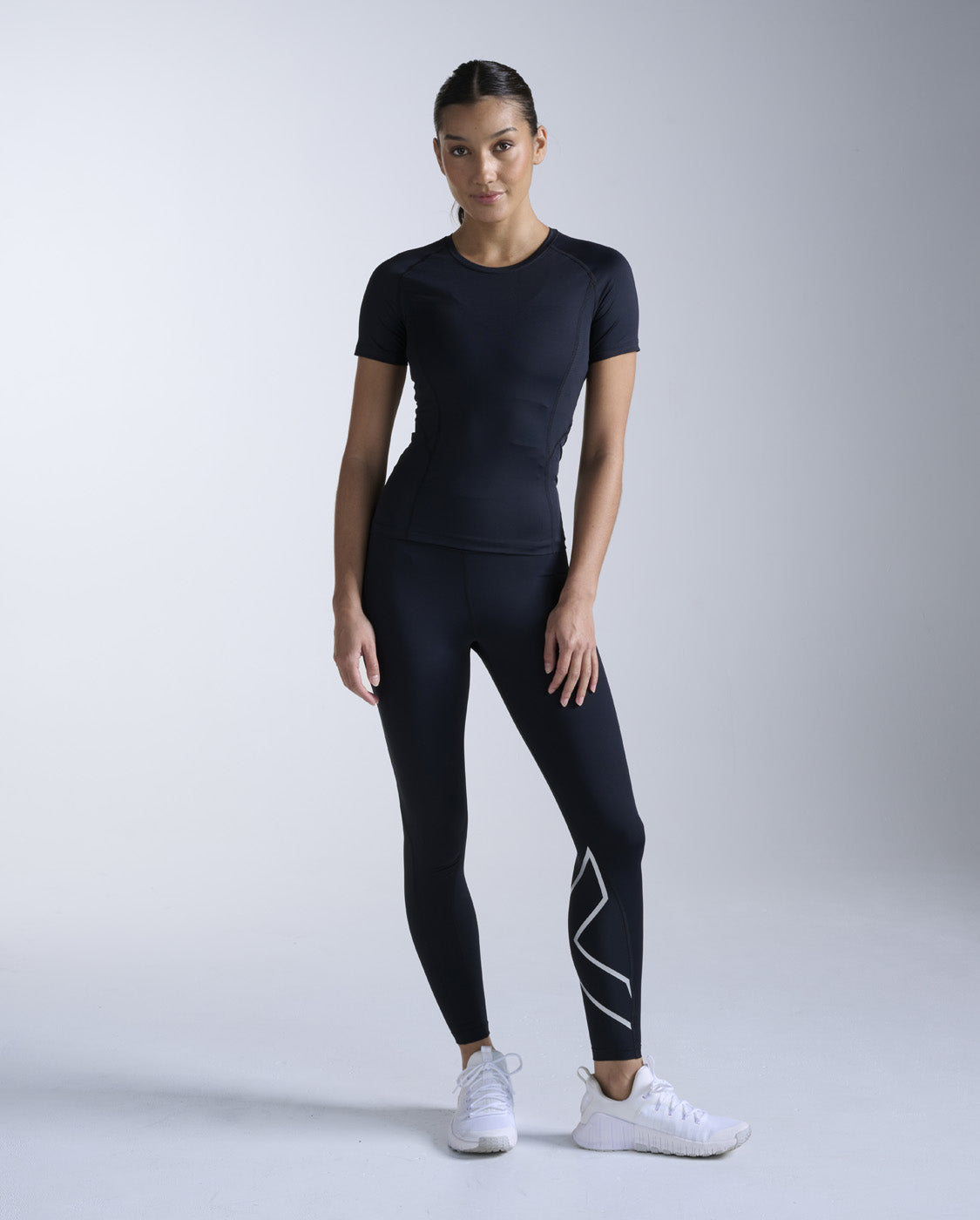 Core Compression Short Sleeve, Black/Black