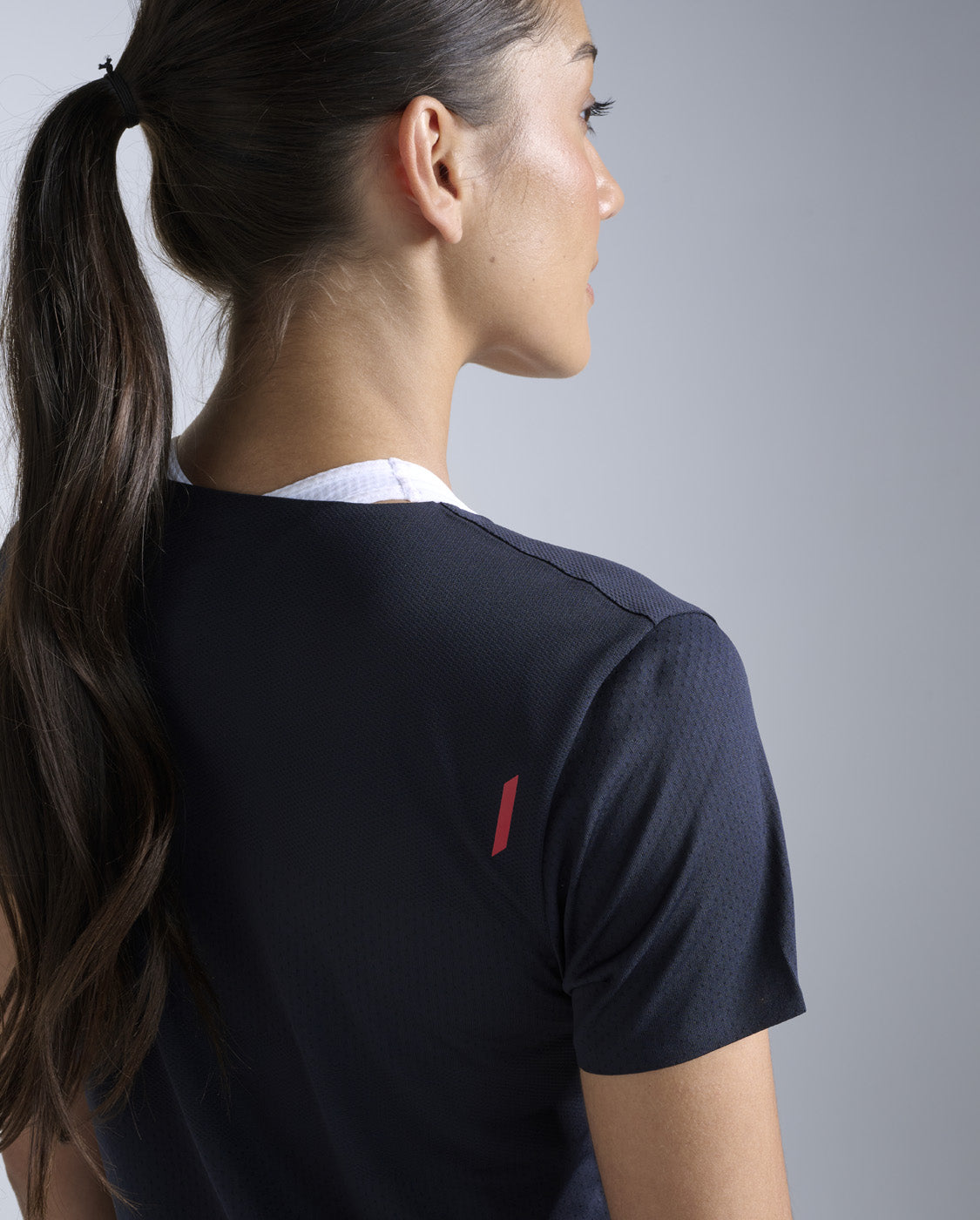 Light Speed Tech Tee, Black/Red Blaze Reflective