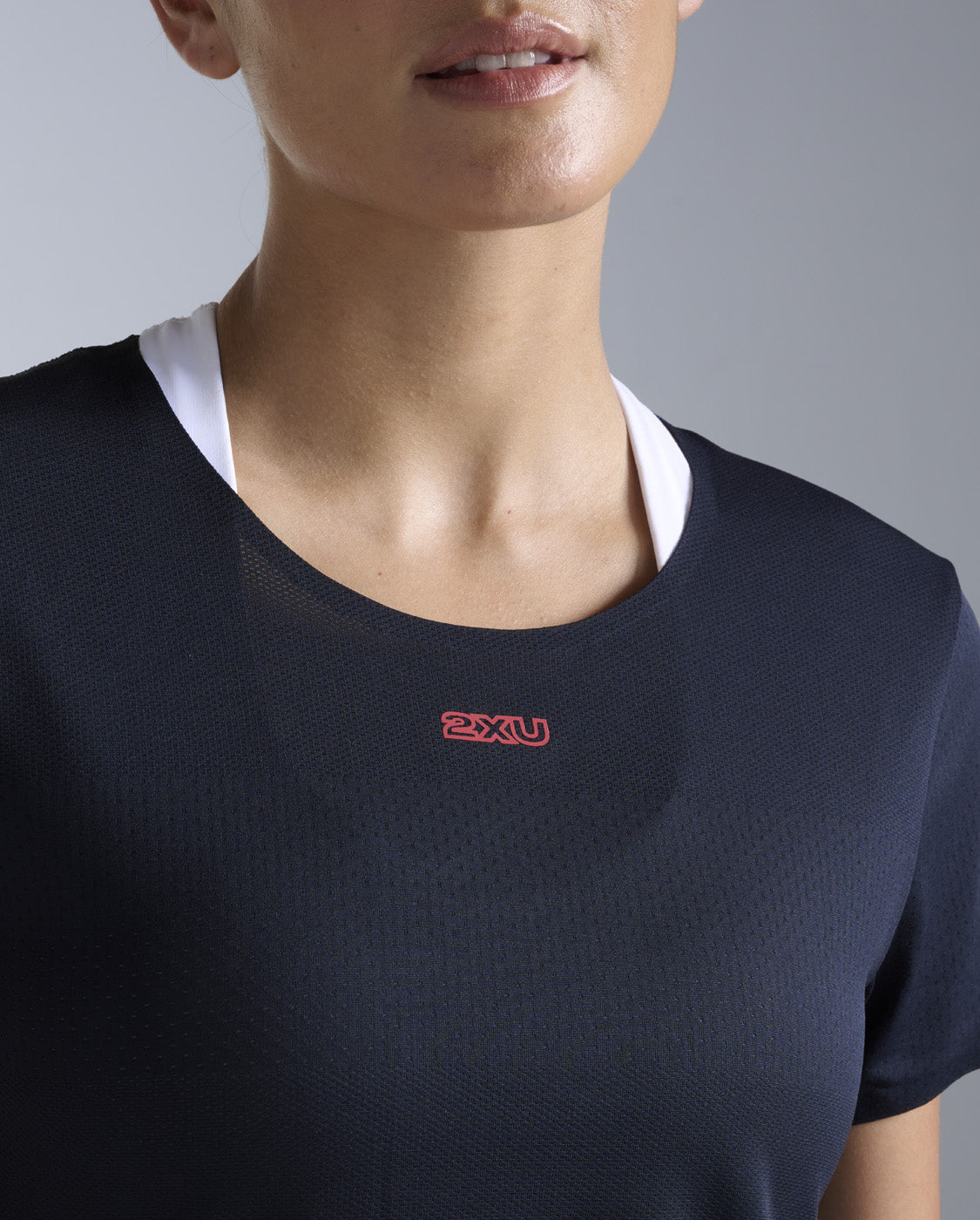 Light Speed Tech Tee, Black/Red Blaze Reflective