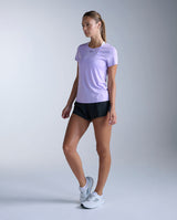 Light Speed Tech Tee, Lavender/Lavender Reflective