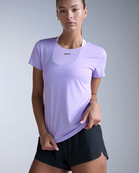 Light Speed Tech Tee, Lavender/Lavender Reflective