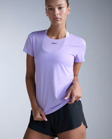 Light Speed Tech Tee, Lavender/Lavender Reflective