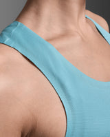 Light Speed Tech Singlet, Retro Blue/Retro Blue Reflective
