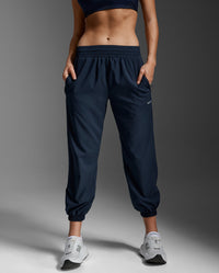 Aero Hi-Rise Woven Jogger, Midnight/Silver Reflective