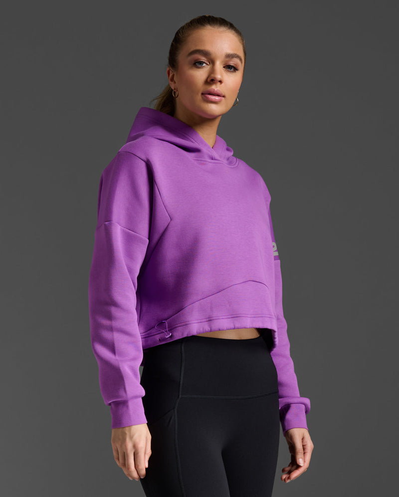 Form Spliced Crop Hoodie