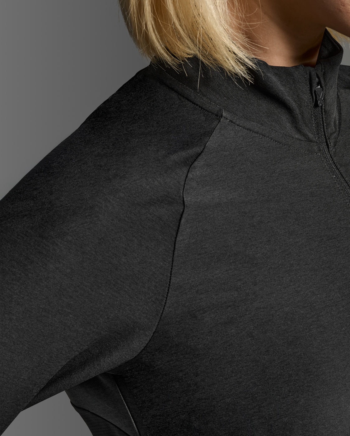 Aero 1/2 Zip, Black/Silver Reflective