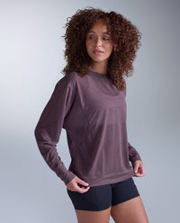 ReLight Long Sleeve, Currant/White