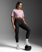 Form Soft Jersey Crop Tee, Cosmetic Pink/Cosmetic Pink