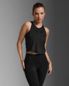 Form Soft Jersey Crop Tank - Black/Black