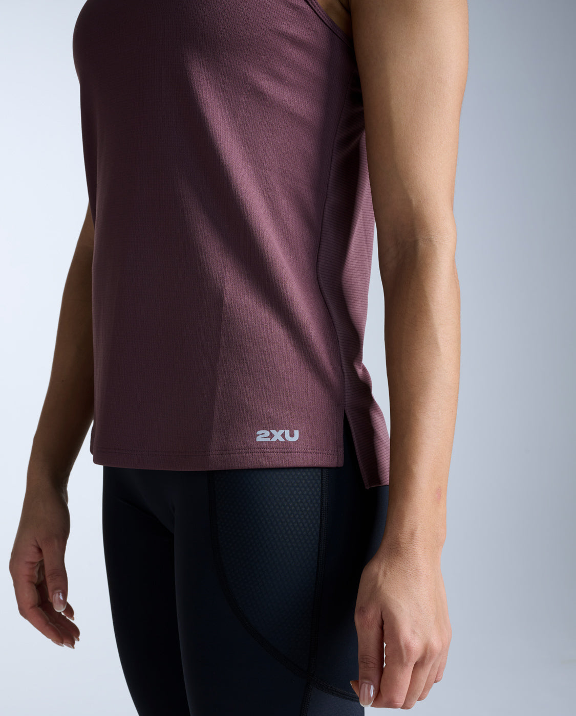 Aero Singlet, Currant/Silver Reflective