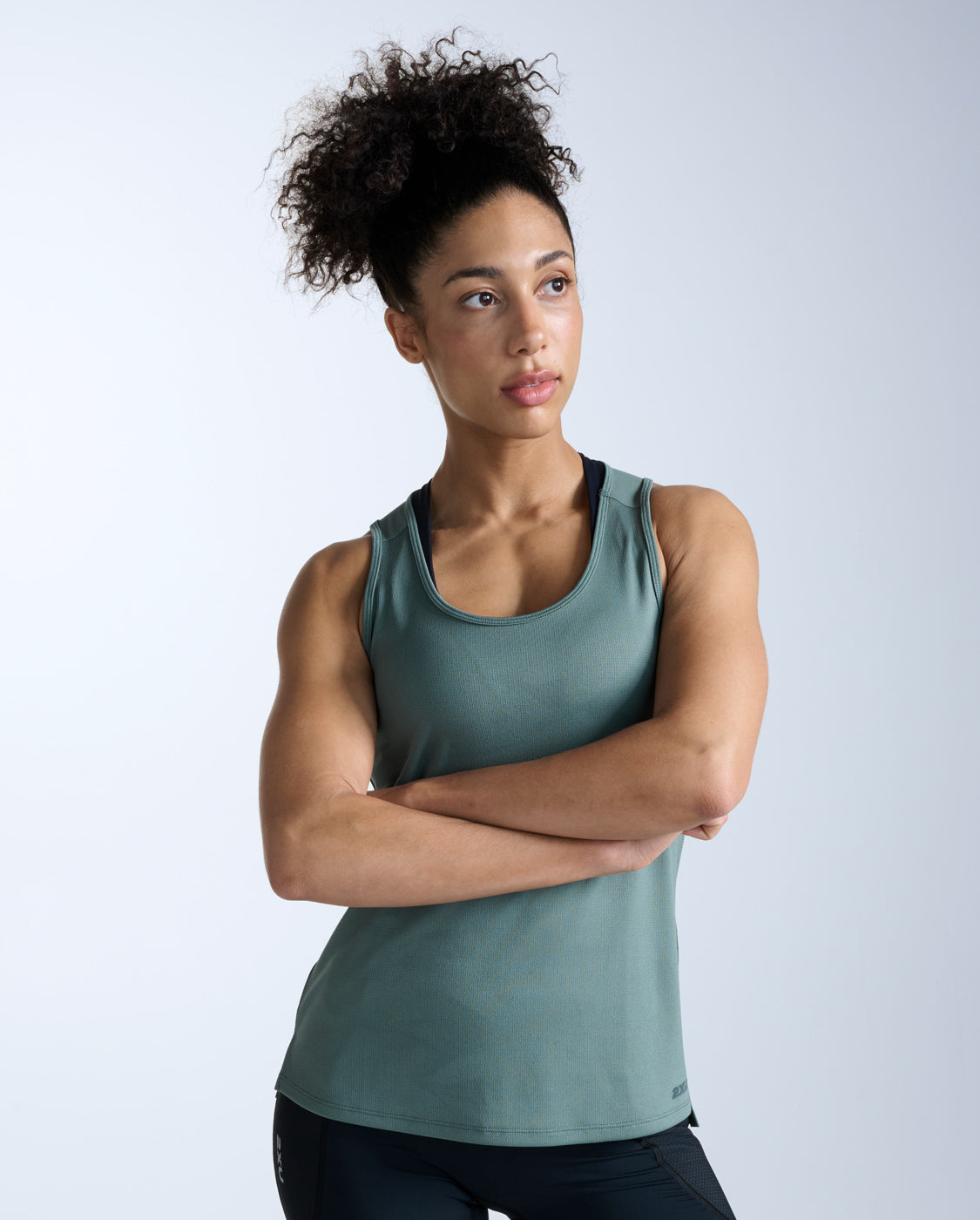 Aero Singlet, Olive Leaf/Olive Leaf Reflective