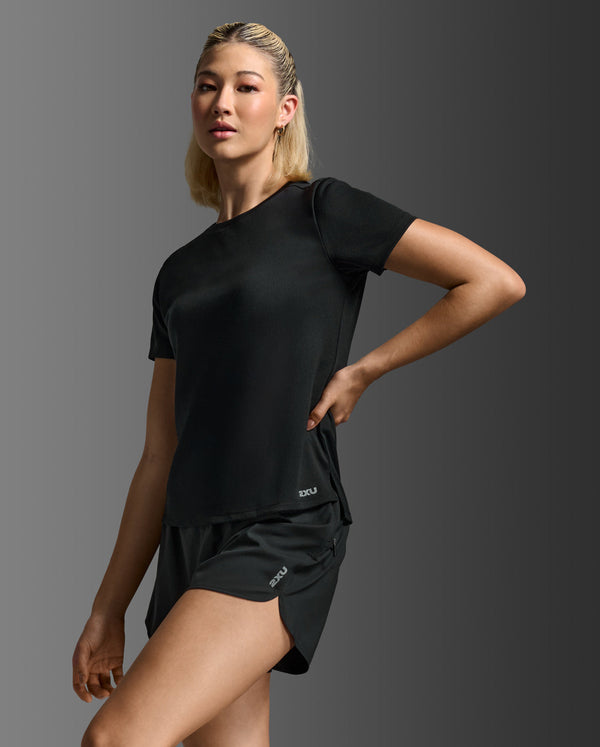 Aero Mesh Tee, Black/Silver Reflective