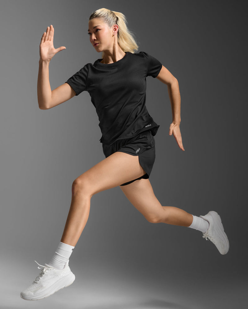 Aero Mesh Tee, Black/Silver Reflective