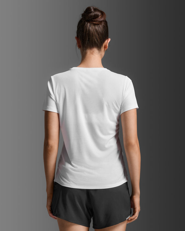 Aero Mesh Tee, White/Silver Reflective