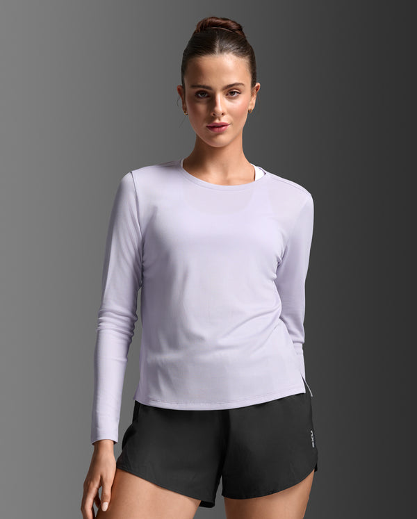 Aero Mesh Long Sleeve, Virtual Violet/Violet Reflective