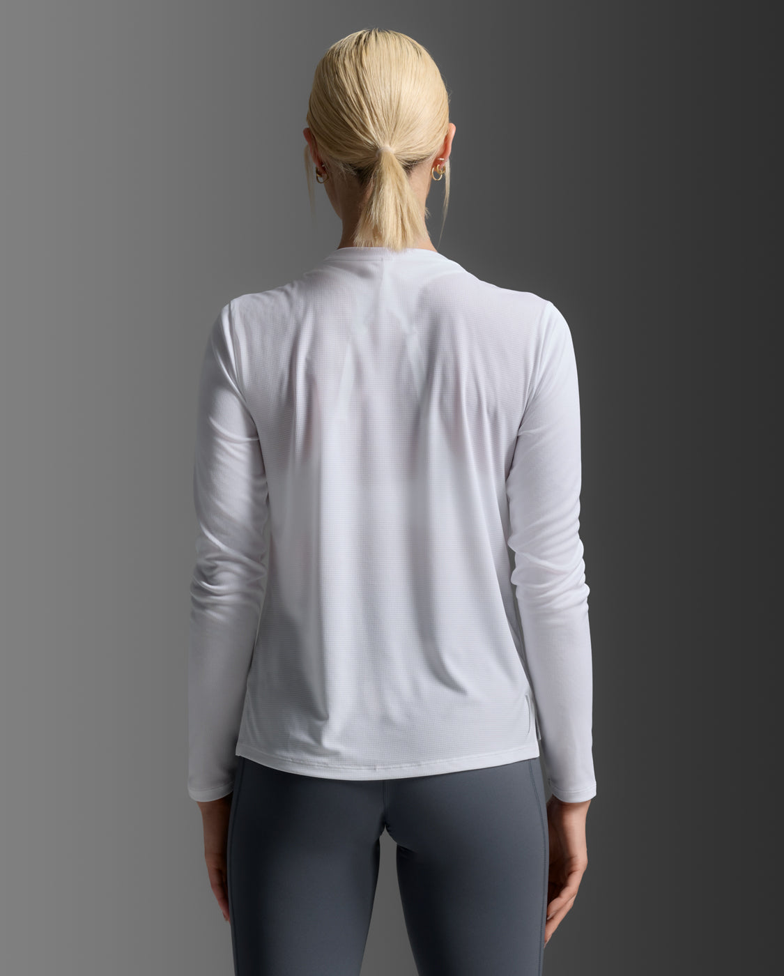 Aero Mesh Long Sleeve, White/Silver Reflective