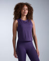 Aero Mesh Crop Tank - VELVET PURPLE/PURPLE REFLECTIVE