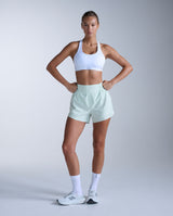 Aero Hi-Rise 4 Inch Shorts, Mint Dust/Mint Reflective