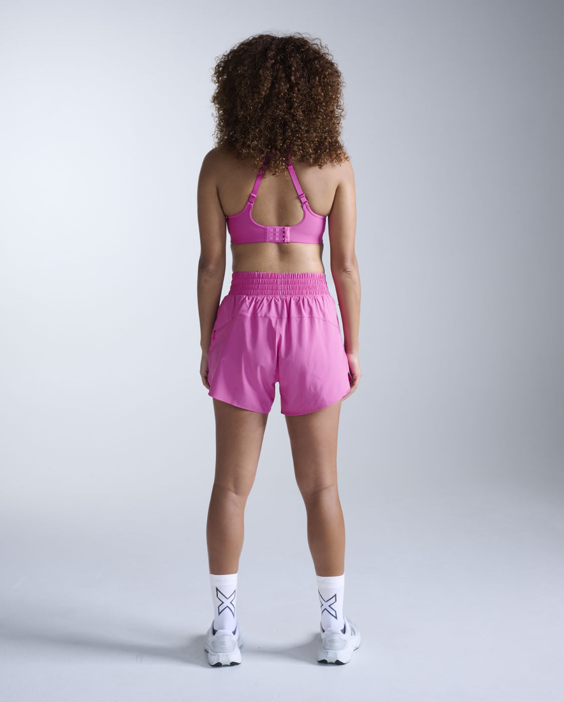 Aero Hi-Rise 4 Inch Shorts, Rose Violet/Rose Reflective