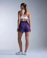 Aero Hi-Rise 4 Inch Shorts, Velvet Purple/Purple Reflective