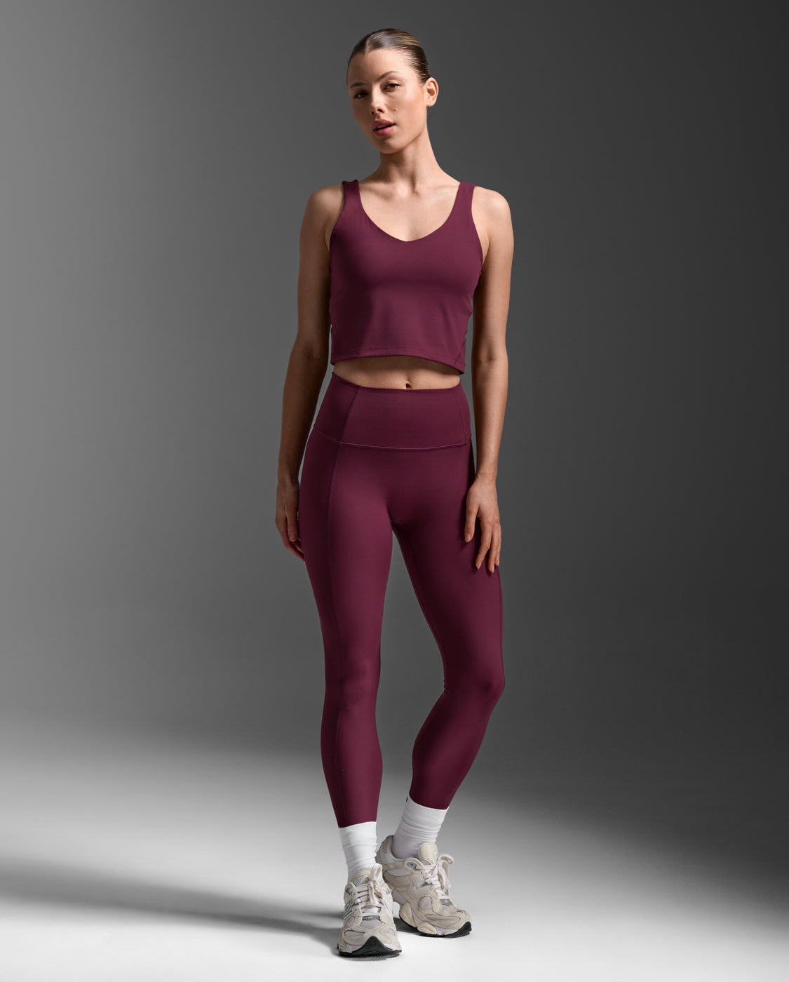 Fluid Longline Bra, Amaretto/Amaretto
