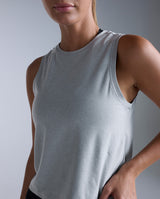 Form Soft Jersey Relaxed Tank, Harbor Mist/White