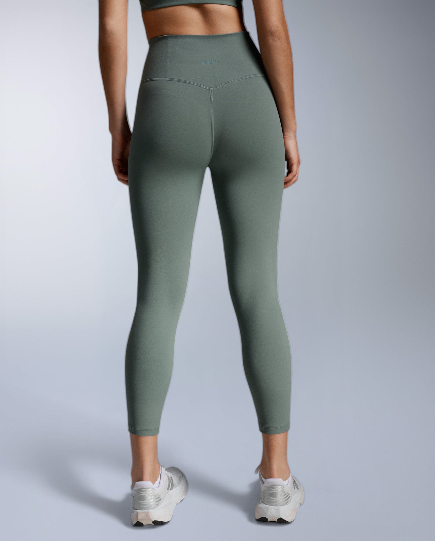 Fluid Hi-Rise 7/8 Tights, Olive Leaf/Olive Leaf