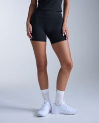 Fluid Hi-Rise 5 Inch Shorts, Black/Black