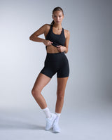 Fluid Hi-Rise 5 Inch Shorts, Black/Black