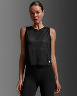 Relight Crop Tank, Black/White