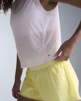 Relight Crop Tank, Pink Frost/White