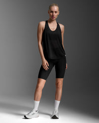 Relight Racerback Singlet, Black/White