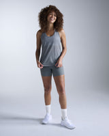 Relight Racerback Singlet, Dark Sage/White