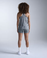 Relight Racerback Singlet, Dark Sage/White