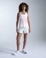 Relight Racerback Singlet, Pink Frost/White