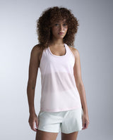 Relight Racerback Singlet, Pink Frost/White