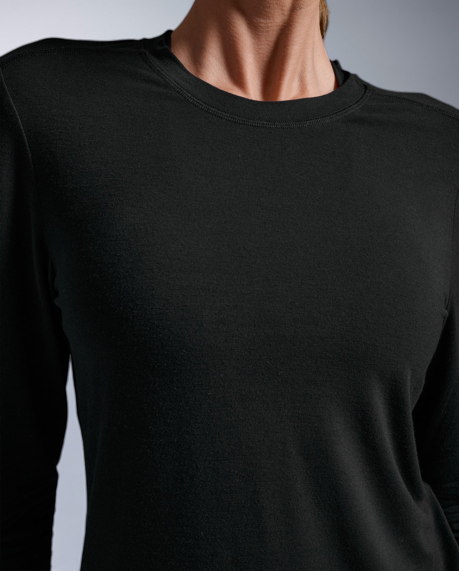 Ignition Wool Long Sleeve, Black/Black