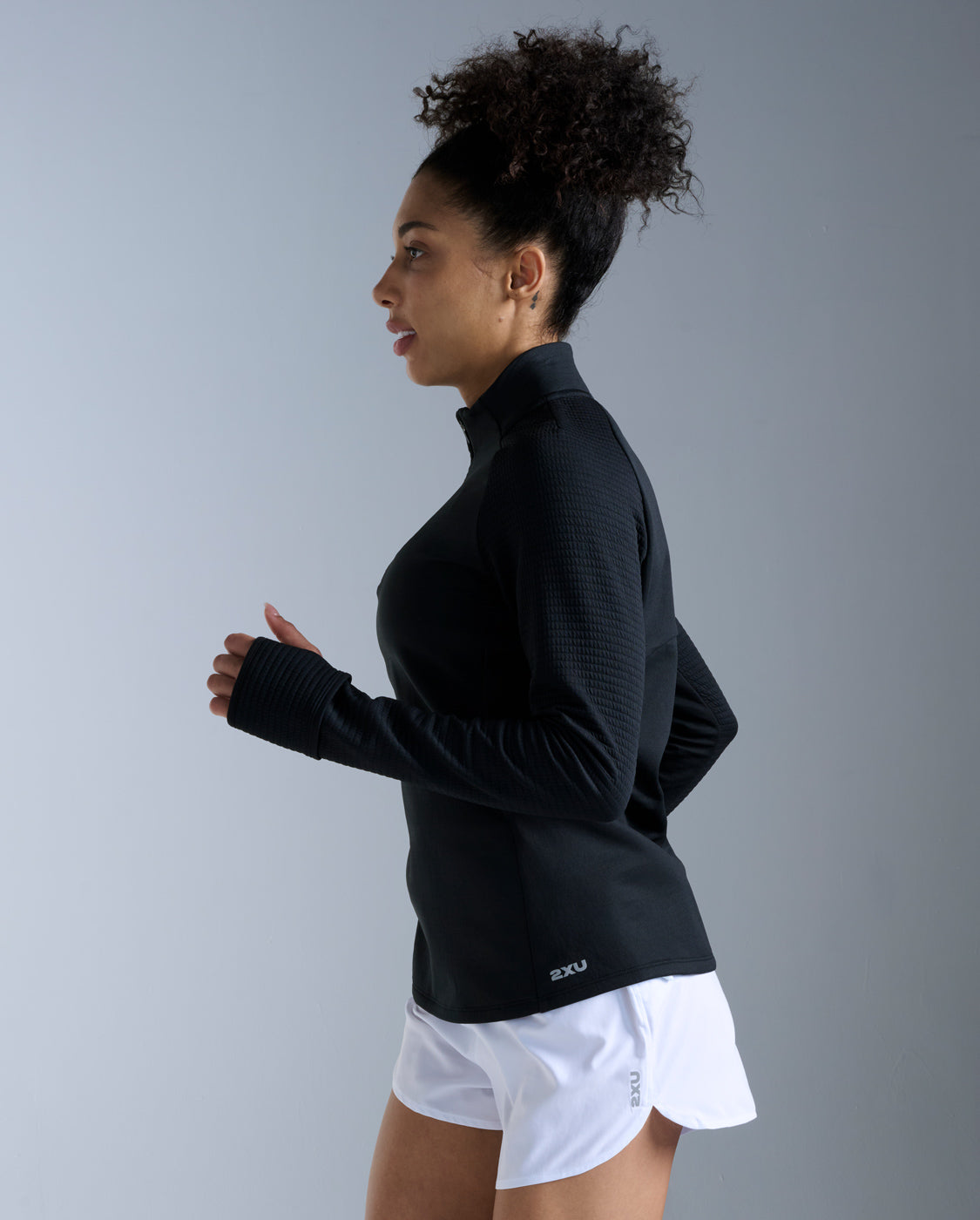 Ignition Haptic 1/4 Zip, Black/Silver Reflective