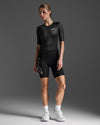 Core Sleeved Trisuit - Black/White