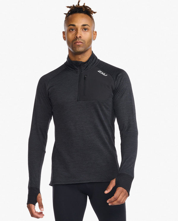 Ignition 1/4 Zip, Black/Silver Reflective