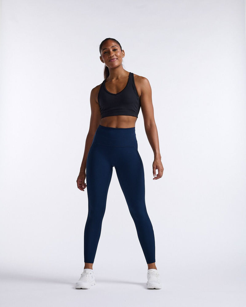Buy 2XU Form Stash Hi-Rise Compression Tights in Midnight/White